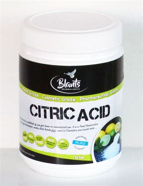 citric acid kg blants  zealand