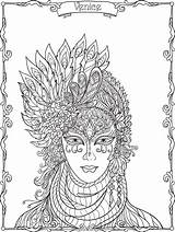 Colorare Venetian Carnival Carnevale Maschere Karneval Masque Erwachsene Disegni Adulti Venise Ornamenti Maschera Veneziana Printable Malbuch Venice Disguised Carnavale Justcolor sketch template