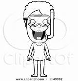 Granny Clipart Snorkel Senior Gear Woman Cartoon Cory Thoman Vector Outlined Coloring Royalty 2021 sketch template