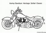 Motociclette Harley Colorare sketch template