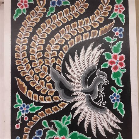 populer  lukisan bunga batik simple gambar bunga indah