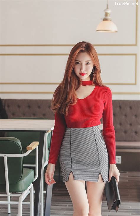 korean fashion model hyemi office dress collection