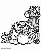 Coloring Pages Thanksgiving Color Printable Fall Sheets Print sketch template