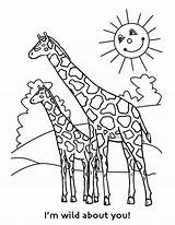 Giraffe Coloring Pages Kids Colouring Drawing Cute Printable Print Animal Silhouette Getdrawings Giraffa Line Animals Funny Bestcoloringpagesforkids sketch template