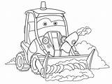 Plow Neige Chasse Schneepflug Camion Colorazione Autocarro Galleggiante Coloration Tractor Caricature Illustrationen Vektoren sketch template