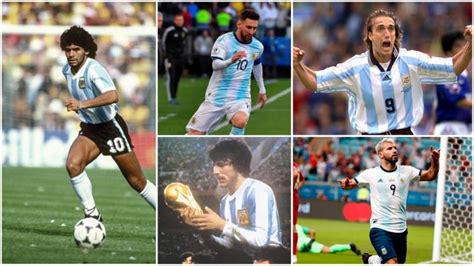 estos son 5 de los mejores futbolistas argentinos de la historia
