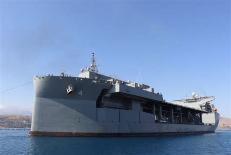 navy sea base ship uss hershel woody williams   homeported  greece defense