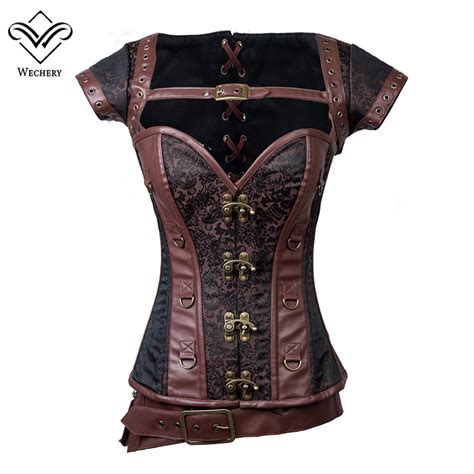 buy wechery women vintage steampunk corset sexy push