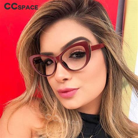 cat eye thick glasses frames women sexy retro styles ccspace brand