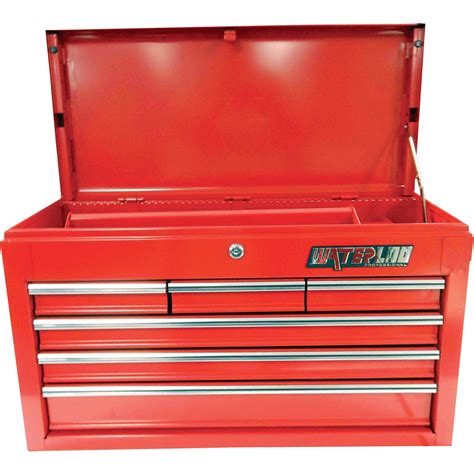 Product Waterloo 6 Drawer Top Toolbox — 26in W X 12in D X 15in H
