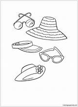 Coloring Beach Pages Accessories Printable Clothing Clothes Sheets Ausmalbilder Kleidung Kids Color Nature Colouring Print Everyone Seasons Hat Book Supercoloring sketch template