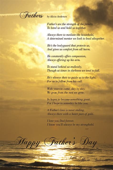 Iamandersondesigns Mothers And Fathers Day Poems Fathers Day Poems