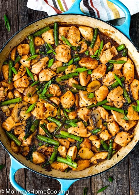 easy healthy chicken  asparagus skillet  popular ideas   time