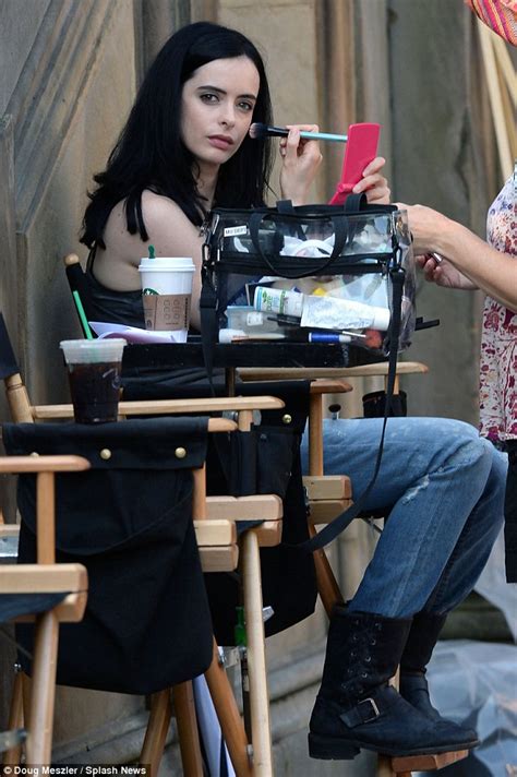 krysten ritter films scenes with mike colter on jessica jones set in