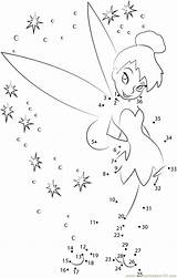 Tinkerbell Shiny Relier Tinker Points Verob Dotted Connectthedots101 sketch template