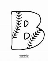 Baseball Alphabet Letters Letter Printable Woojr Kids Bulletin Boards Activities Jr Printables Fonts Print Crafts sketch template