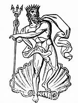Neptune Clipart Poseidon King Roman Drawing Sketch Gods Mythology God Etc Goddesses Cliparts Drawings Coloring Clip Large Sea Pages Printable sketch template