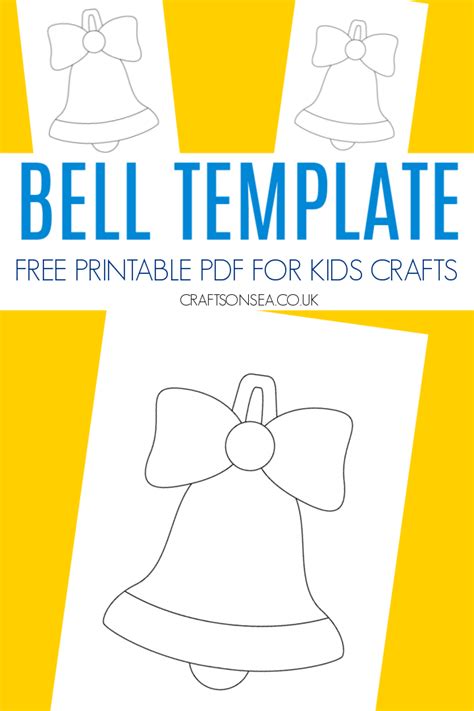 christmas bell template  template crafts  sea