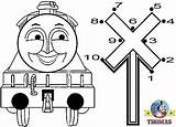 Dot Coloring Thomas Train Kids Games Tank Engine Numbers Pages Gordon Friends Dots Connect Worksheets Children Childrens Toys sketch template