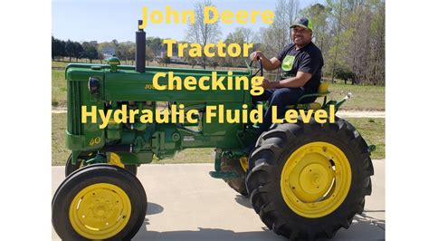 john deere hydraulic fluid level   check hyd fluid youtube