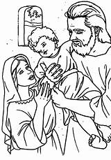Coloring Holy Family Joseph Pages St Catholic Kids La Jesus Saint Clip Nazareth Famiglia Familia Para Sagrada Clipart Communion Printable sketch template