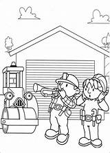 Bob Builder Coloring Pages Printable Kids Colouring Mcoloring sketch template