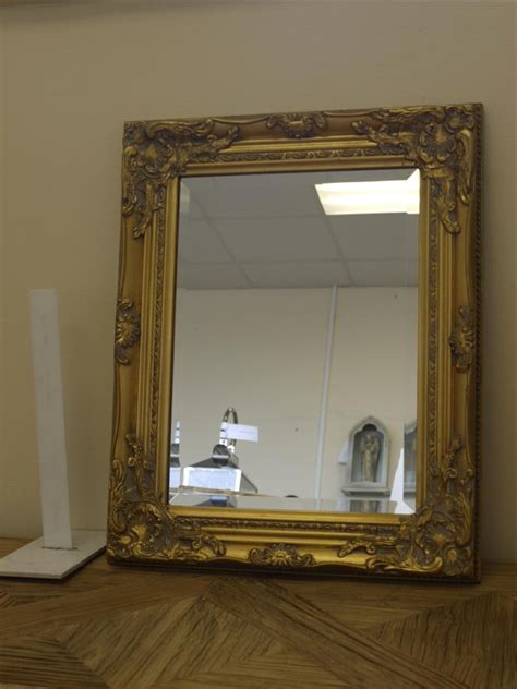 gold framed mirror rectangular somerset