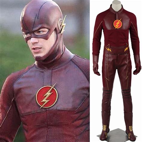 flash season  barry allen mens cosplay costume superhero dress