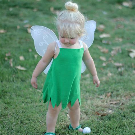 diy toddler tinker bell costume  hair sincerely jean