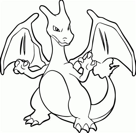 pokemon coloring page charizard coloring home