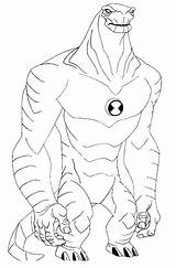 Ben Alien Force Coloring Pages Getcolorings sketch template