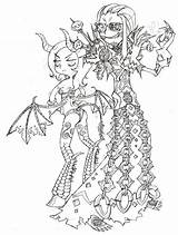 Warcraft Warlock Pages Coloring Harapeko Sketch Template Deviantart sketch template