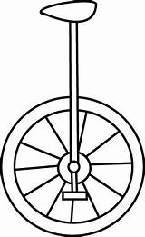 Unicycle Clipart Draw Drawing Clip Outline Cliparts Library sketch template