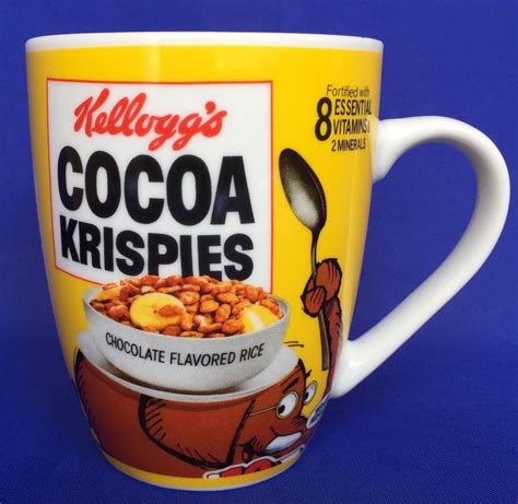 kellogg cereal cocoa krispies coffee mug ceramic tusk  elephant