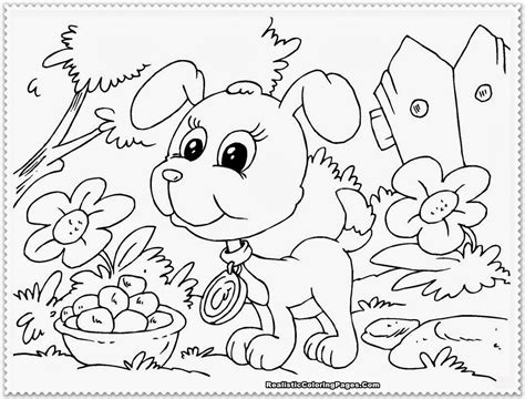 puppy coloring pages realistic coloring pages