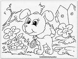 Coloring Pages Puppy Puppies Smile Kids Realistic Little Comments sketch template