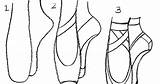Ballet Shoes Draw Pointe Drawing Slippers Easy Drawings Dance Ballerina Coloring Pages Paintingvalley Choose Board sketch template