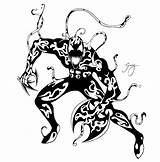 Carnage Venom sketch template
