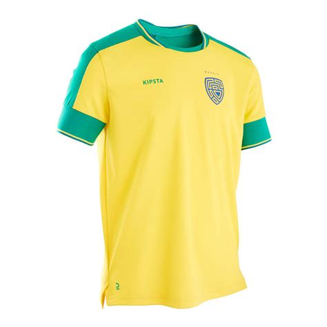 voetbalshirt brazilie ff kind wk  kipsta decathlonnl