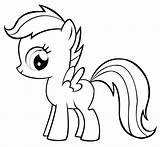 Scootaloo Coloring Pages Little Pony Getcolorings sketch template