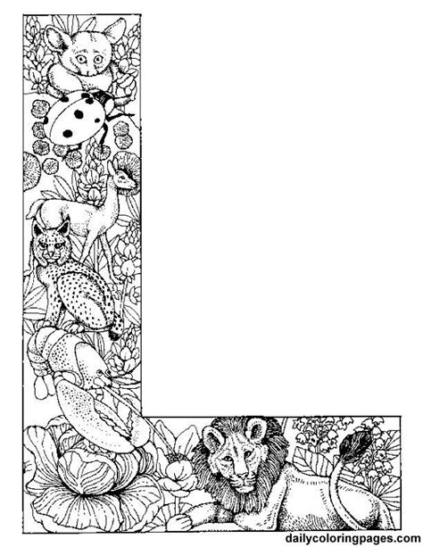 colouring pages  adults  animals letters google search