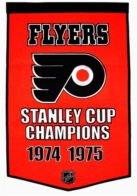 philadelphia flyers stanley cup dynasty banner  gps sports gallery
