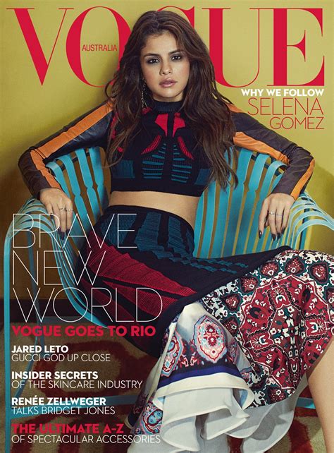 first look selena gomez covers vogue australia s september 2016 issue