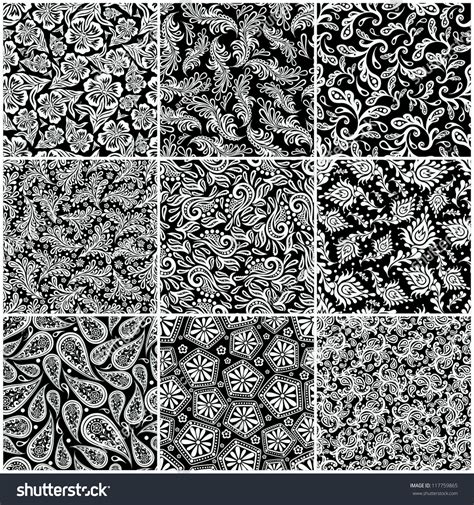 seamless patterns set  pattern  separate layer eps  stock