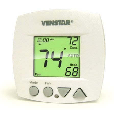 venstar  large display  day programmable thermostat  venstar  autochangeover
