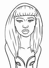 Minaj Nicki Cardi sketch template