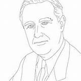 Roosevelt Franklin Coloring George Bush Pages President Teddy Getcolorings Hellokids sketch template