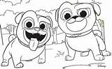 Puppy Pals Coloring Dog Disney Junior Pages Kids Children Fun sketch template