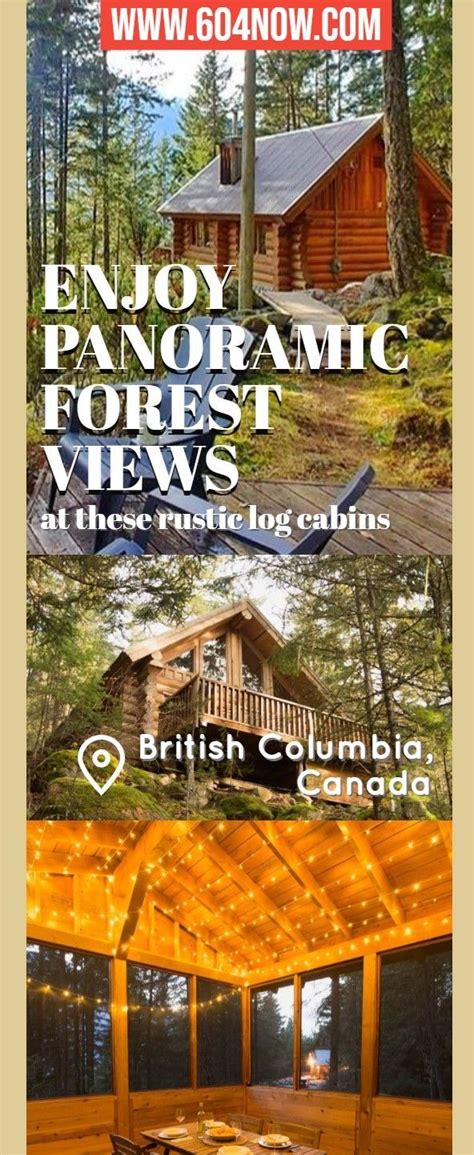 rustic log cabins  bc  panoramic forest views forest view