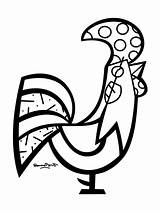 Britto Romero Colorir Brito Coloriage Dessin Visuales Boyama Mandalas Coq Mosaico Releitura Colorier Plástico Ferme Maternelle Mandala Pernambucano Sketchite sketch template